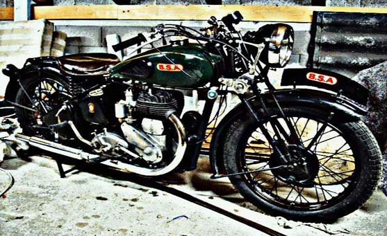 Bsa Wm20 motorbike A4 Photo Print