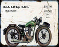 Bsa X35 01 A4 Photo Print Motorbike Vintage Aged