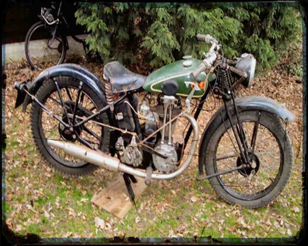 Bsa X35 02 A4 Photo Print Motorbike Vintage Aged
