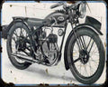 Bsa X35 1 02 Motorbike Vintage Aged A4 Photo Print