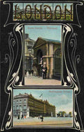  Buckingham Palace & Whitehall Vintage A4 Photo Print