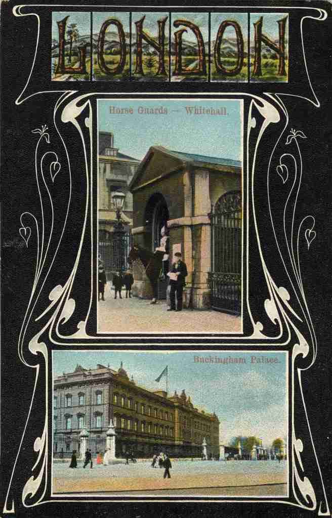  Buckingham Palace & Whitehall A4 Photo Print