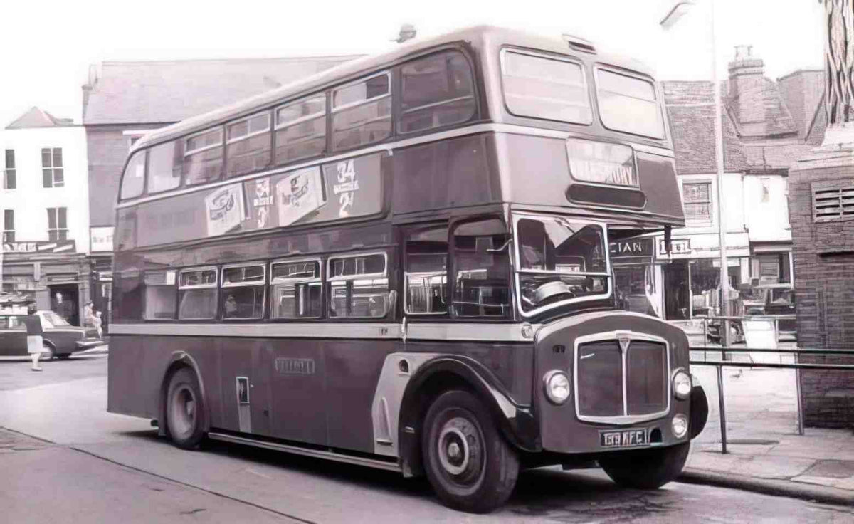Buckinghamshire Aylesbury DD Bus 1950s Vintage A4 Photo Print