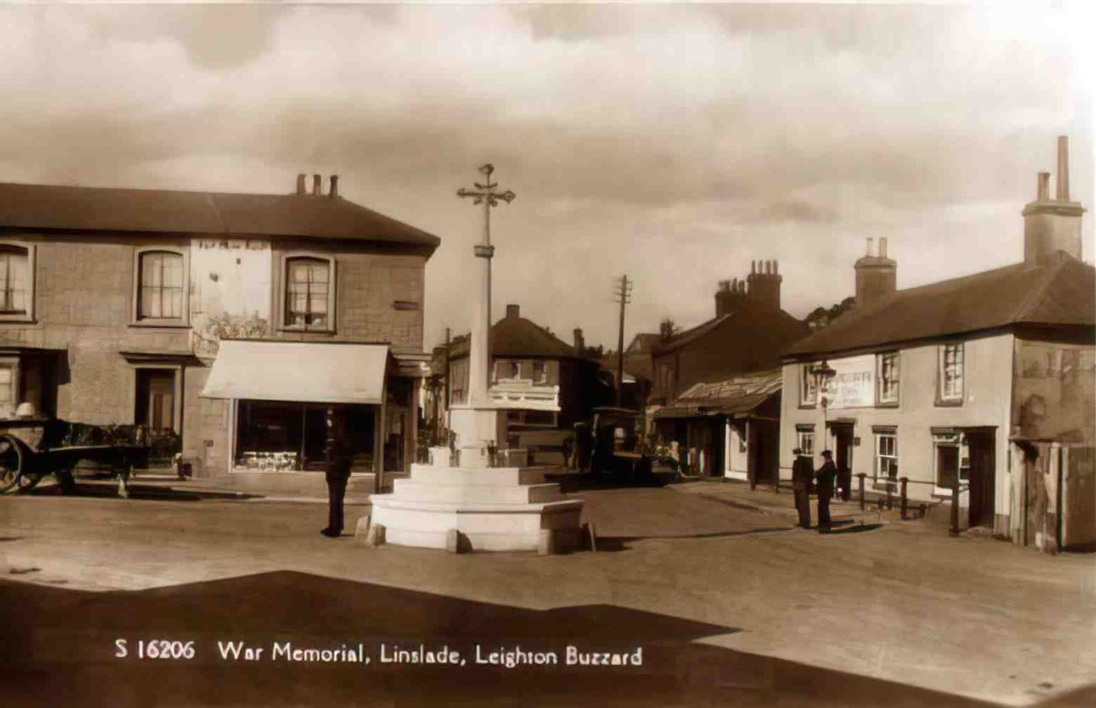 Buckinghamshire Linslade War Memorial 1920s Vintage A4 Photo Print