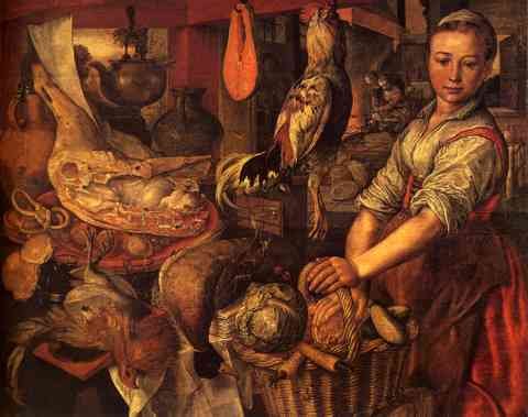 Bueckelaer Joachim Interior Of A Kitchen A4 Photo Print