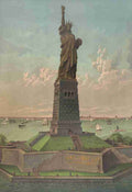 Buek & Lindner Print c1884 Liberty enlightening the world A4 Photo Print
