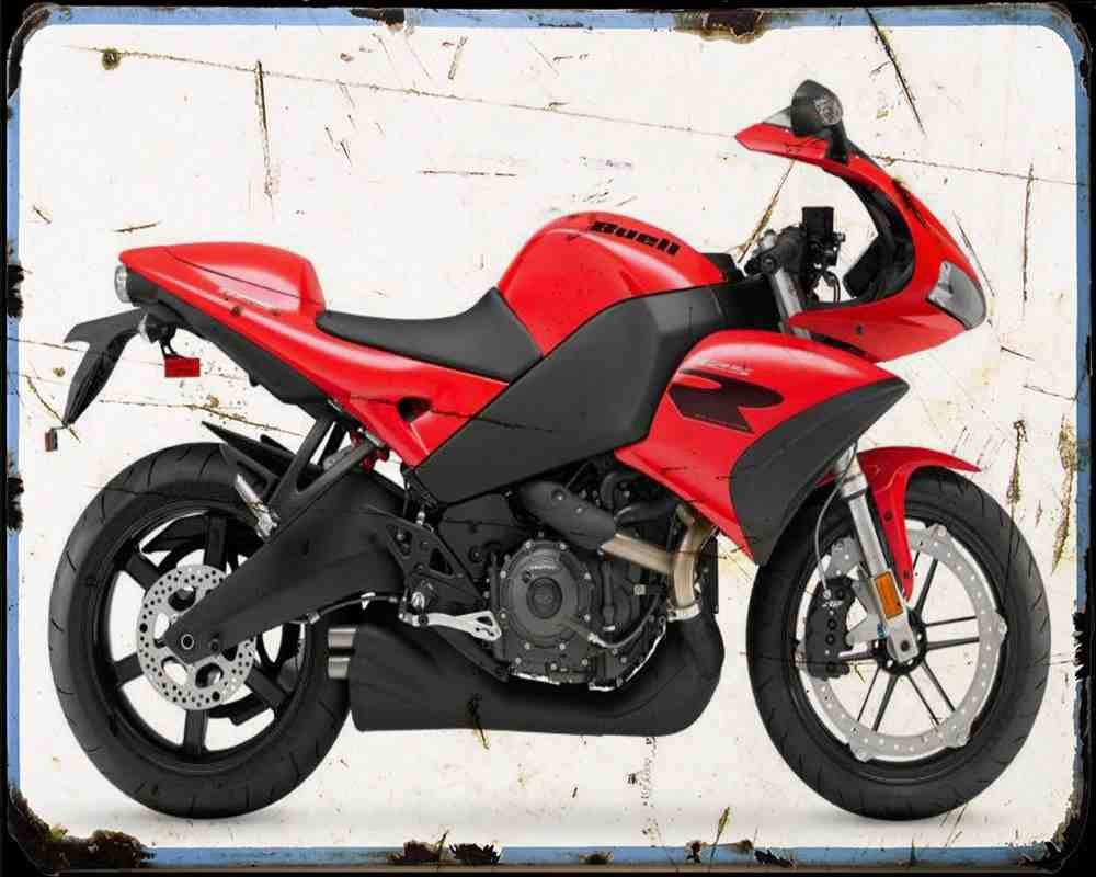Buell 1125R 10 Motorbike Vintage Aged A4 Photo Print