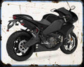Buell 1125R 5 A4 Photo Print Motorbike Vintage Aged