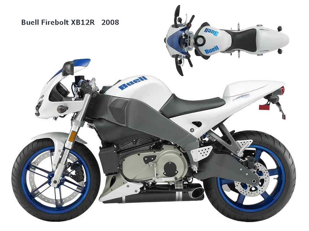 Buell Firebolt XB12R 2008 motorbike A4 Photo Print