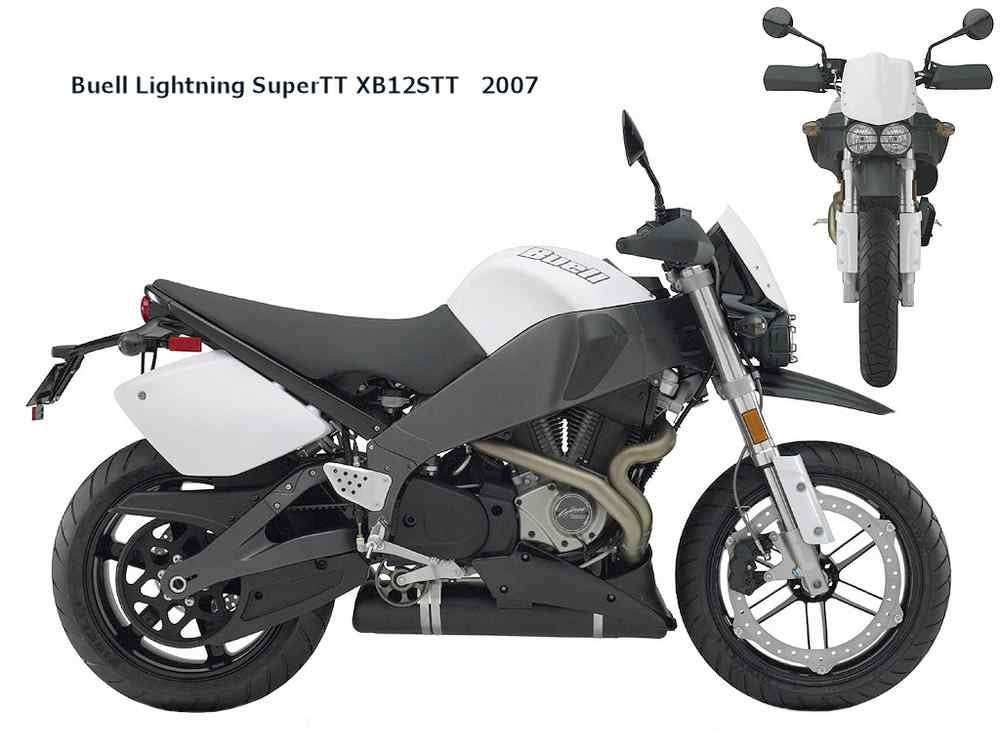 Buell Lightning SuperTT XB12STT 2007 motorbike A4 Photo Print