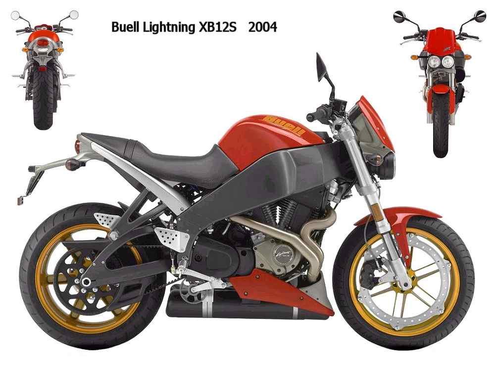 Buell Lightning XB12S 2004 motorbike A4 Photo Print