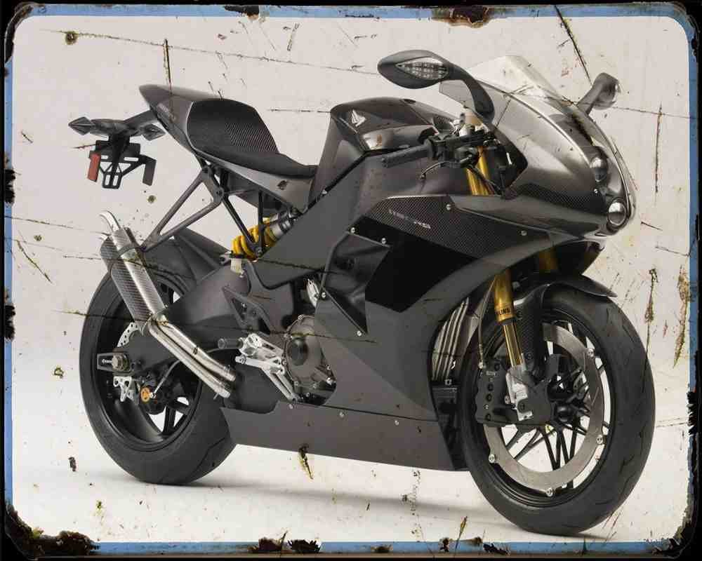 Buell Racing 1190Rs 3 Motorbike Vintage Aged A4 Photo Print