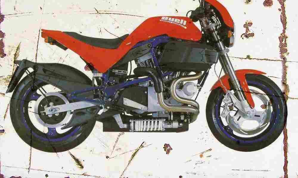 Buell S1 Lightning 1998 Aged Vintage A4 Photo Print