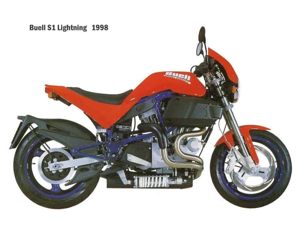 Buell S1 Lightning 1998 motorbike A4 Photo Print
