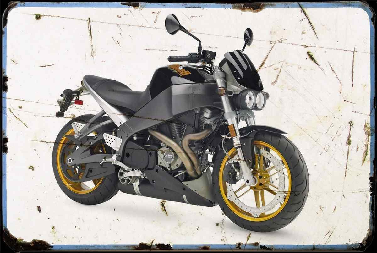 Buell XB12S Lightning 06 1 aged A4 Photo Print
