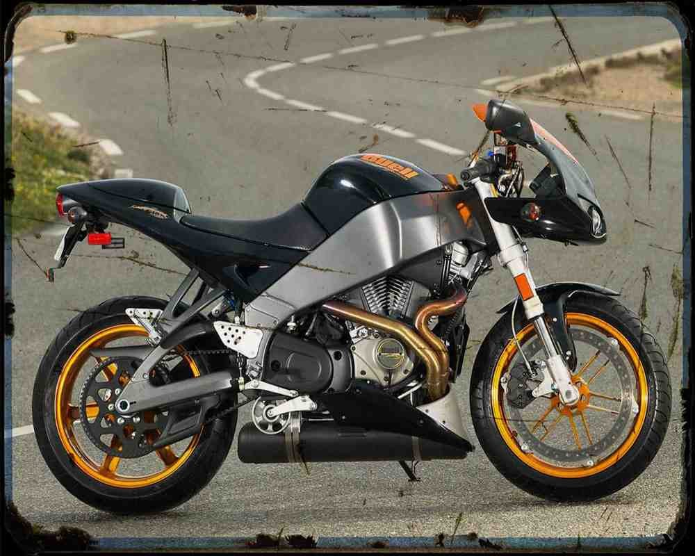 Buell Xb12R Firebolt 05 A4 Photo Print Motorbike Vintage Aged