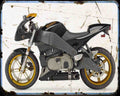 Buell Xb12R Firebolt 06 2 A4 Photo Print Motorbike Vintage Aged