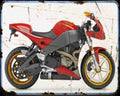 Buell Xb12R Firebolt 06 A4 Photo Print Motorbike Vintage Aged
