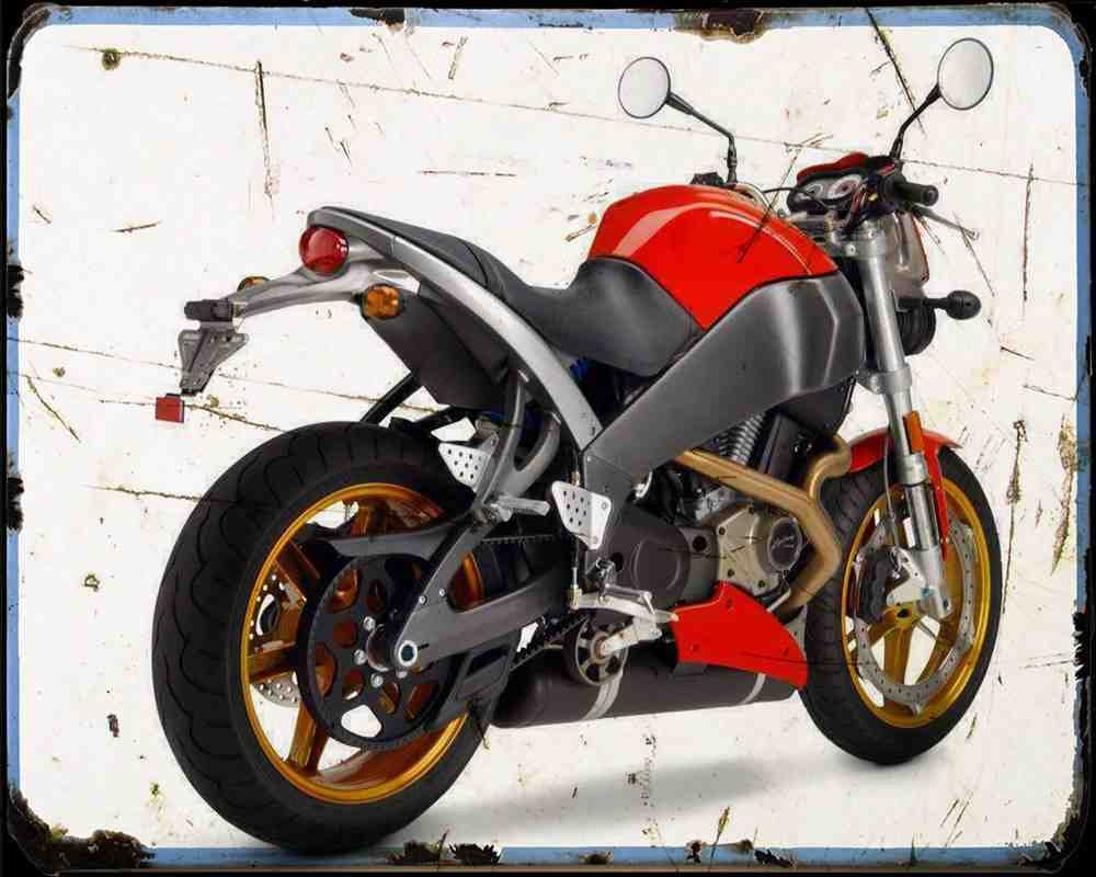 Buell Xb12S 1 Motorbike Vintage Aged A4 Photo Print