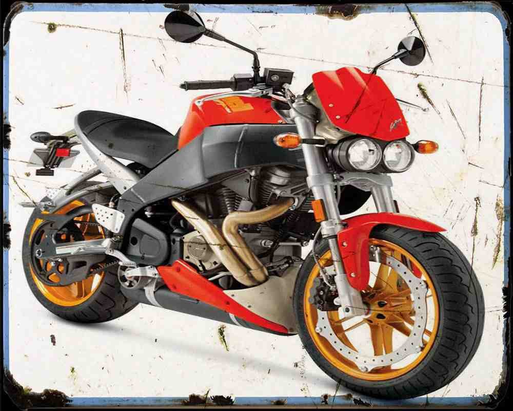 Buell Xb12S Lightning 04 A4 Photo Print Motorbike Vintage Aged