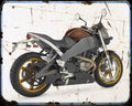 Buell Xb12S Lightning 07 1 Motorbike Vintage Aged A4 Photo Print