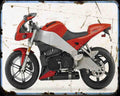 Buell Xb9R 07 1 Motorbike Vintage Aged A4 Photo Print