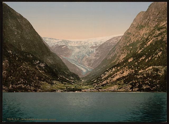 Buerbrae Glacier I Odde Hardanger Fjord Vintage A4 Photo Print