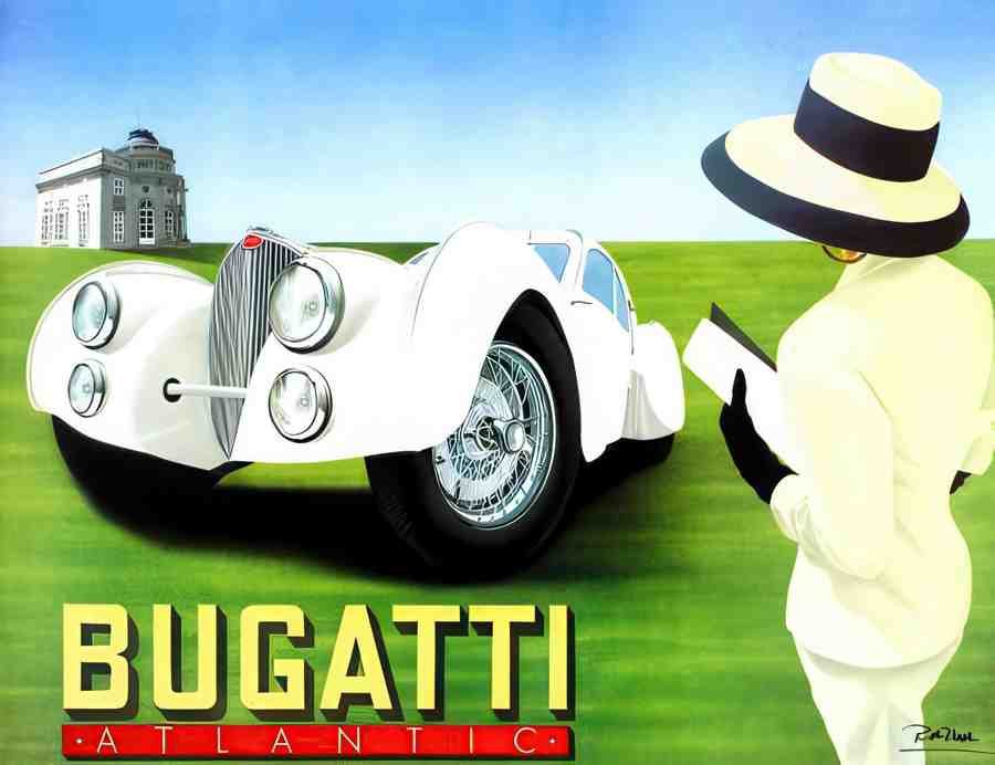 Bugatti 1 Vintage Advert A4 Photo Print