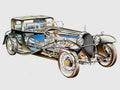 Bugatti Royale cutaway A4 Photo Print