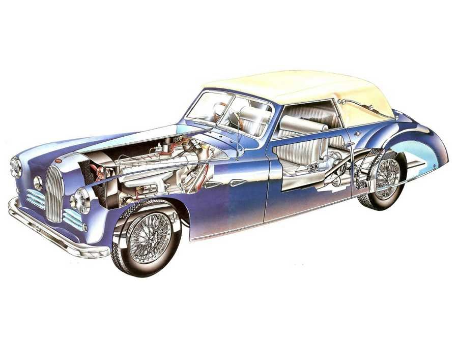 Bugatti Type 57 cutaway A4 Photo Print
