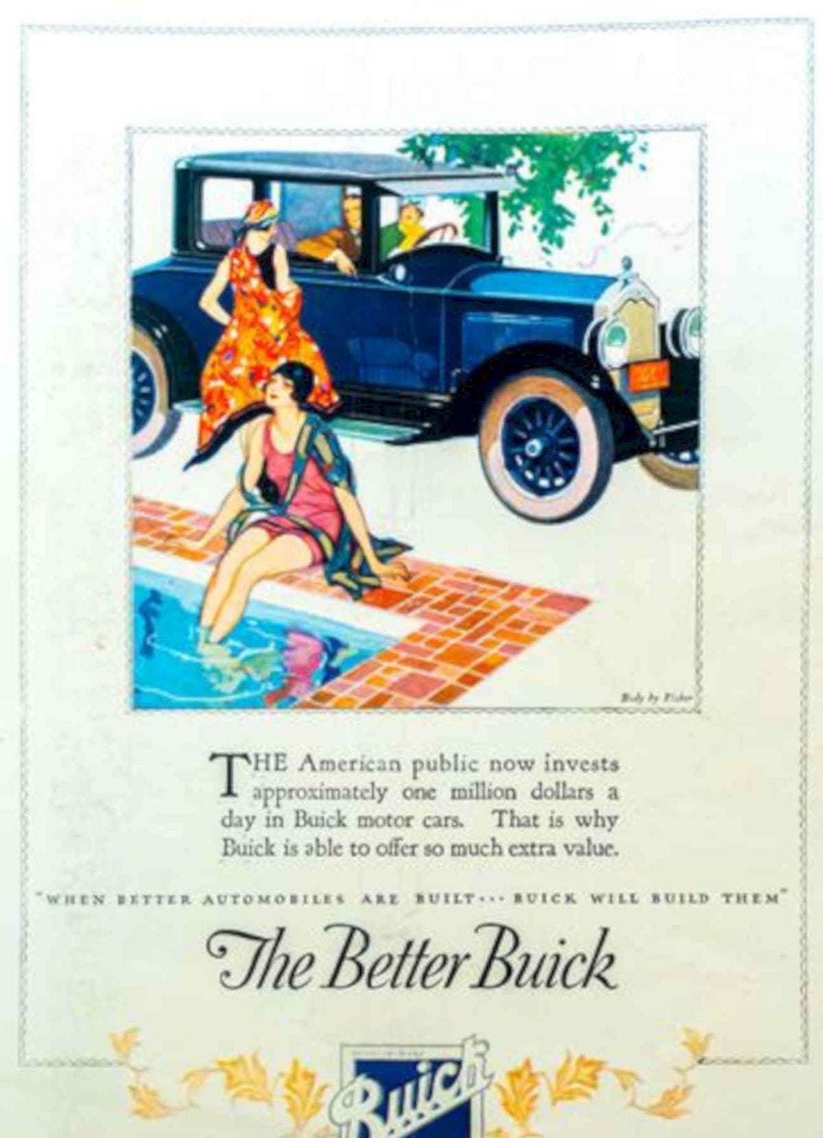 Buick Model T Vintage Retro Advert Poster A4 Photo Print