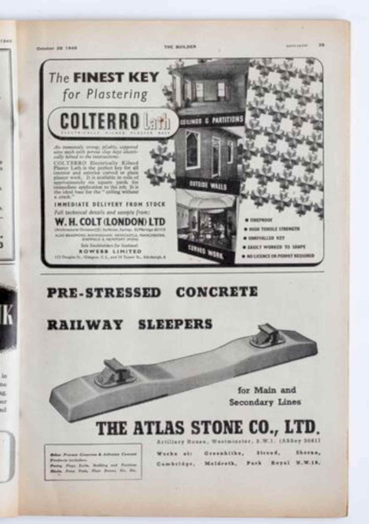 Builder Colterro Atlas Vintage Retro Advert Poster A4 Photo Print