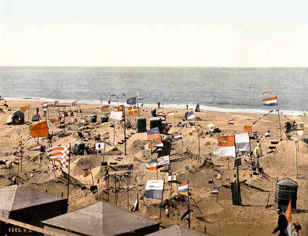 Building Sand Castles Westerland Sylt Schleswig Holstein Germany Vintage A4 Photo Print