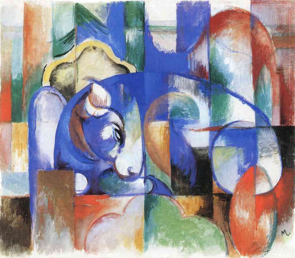 Bull Franz Marc Abstract Art A4 Photo Print
