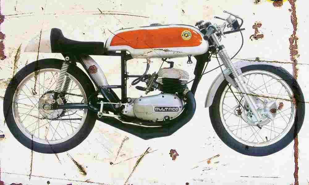 Bultaco 125 Aire 1961 Aged Vintage A4 Photo Print