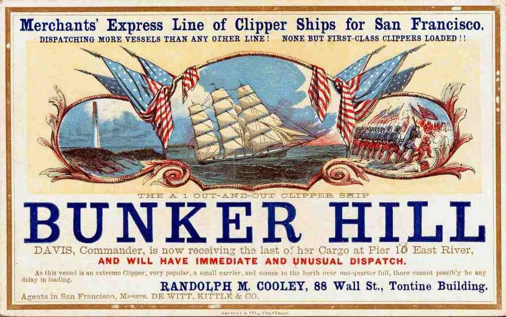 Bunker Hill Clipper Advert Vintage A4 Photo Print