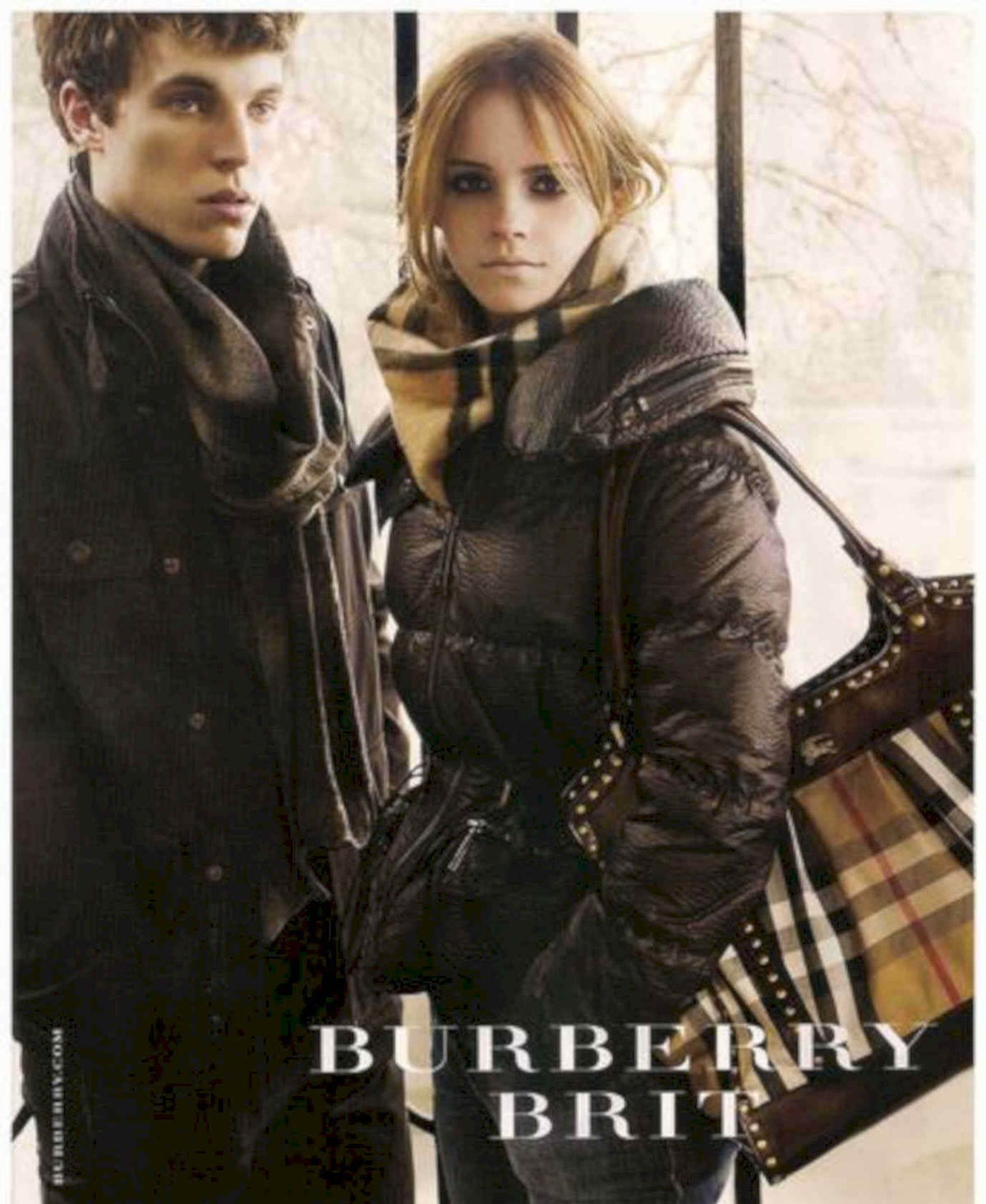 Burberry Brit Jacket Vintage Retro Advert Poster A4 Photo Print