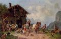 Burkel Heinrich After The Hunt Art A4 Photo Print