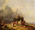 Burkel Heinrich Loading The Hay Wagon Art A4 Photo Print UK
