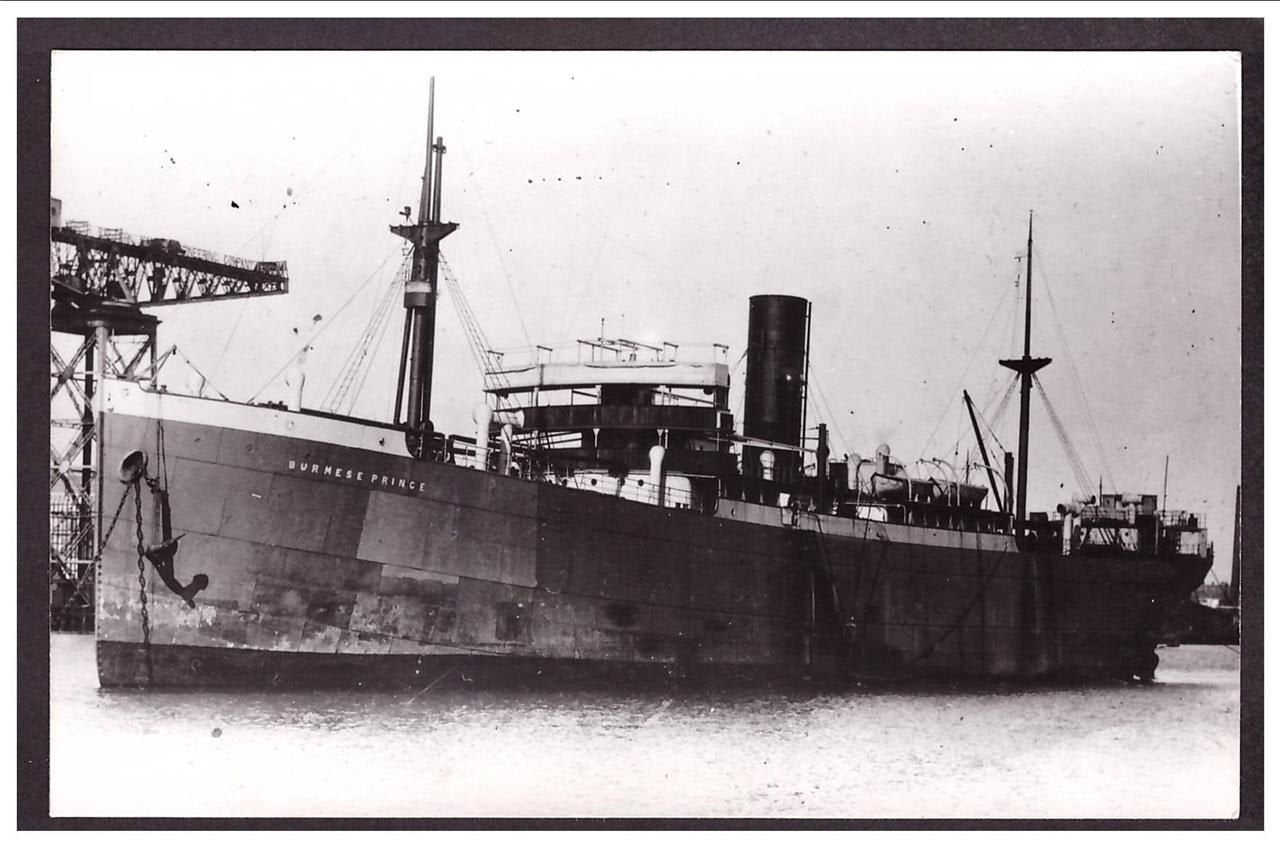 Burmese Prince Built 1911 Steam ship A4 Photo Print