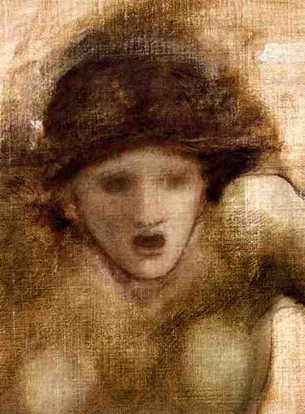 Burne Jones Edward Coley Study For One Of The Gorgons In The Finding Of Perseus A4 Photo Print