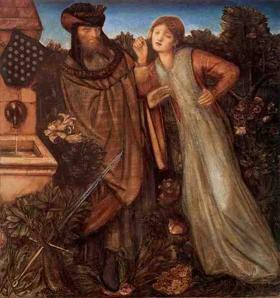 Burne Jones King Mark And La Belle Iseult A4 Photo Print