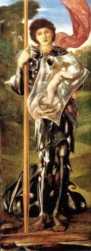 Burne Jones Saint George 1873 77 A4 Photo Print