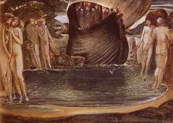 Burne Jones Sir Edward Coley Design For The Sirens A4 Photo Print