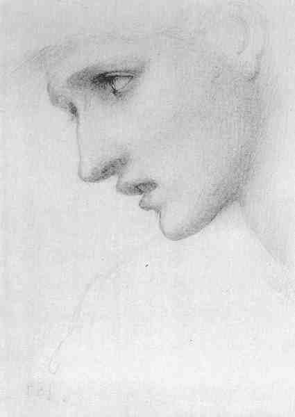 Burne Jones Sir Edward Coley Profile To The Left A4 Photo Print