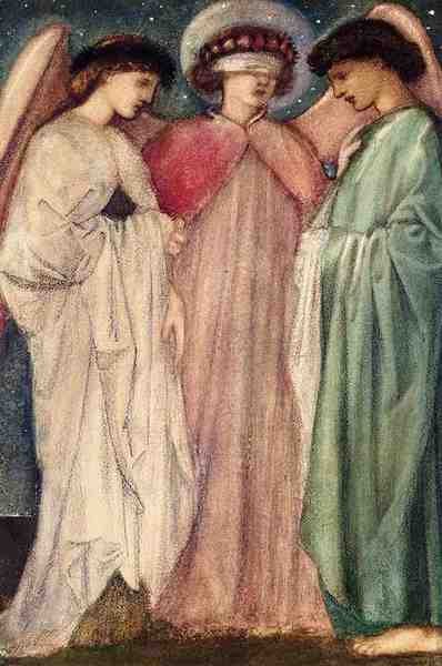 Burne Jones Sir Edward Coley The First Marriage A4 Photo Print