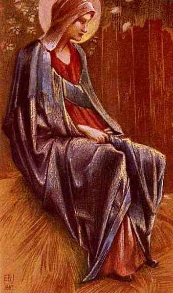 Burne Jones Sir Edward Coley The Virgin A4 Photo Print