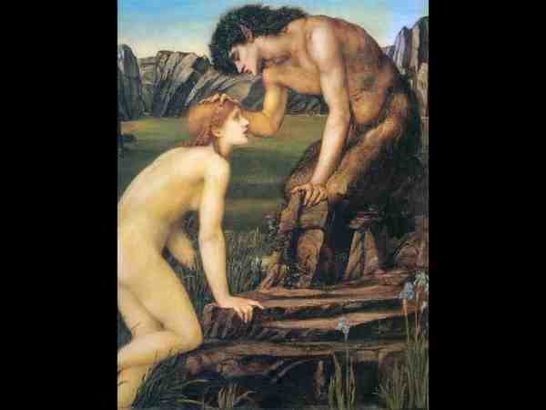 Burne Jones Sir Edward Psyche And Pan A4 Photo Print
