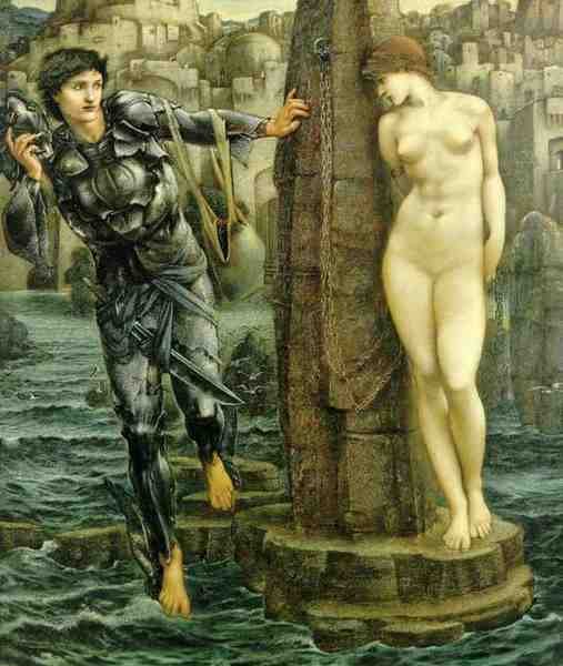 Burne Jones Sir Edward Rock Of Doom A4 Photo Print
