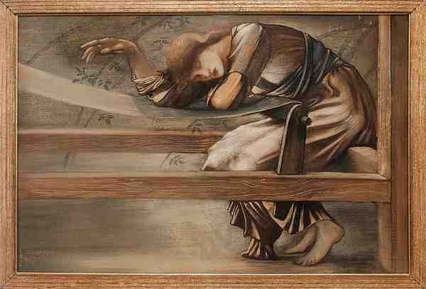 Burne Jones Study For The Garden Court A4 Photo Print